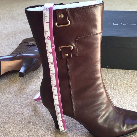 Tahari leather Brown Heeled Boots - Picture 9 of 13